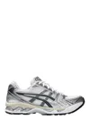Asics Gel-kayano 14 Sneakers In White And Silver Technical Fabric Blend In Silver
