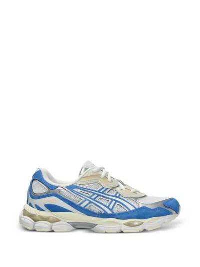 Asics Gel-nyc Sneakers In Mesh And Suede In Blue