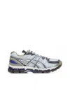 Asics Multicolor Mesh And Rubber Gel-kayano 20 Sneakers In Glacier Grey/lavender Grey