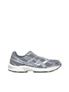 Asics Mens Clay Grey Pure Silver Gel 1130 Leather And Mesh Low-top Trainers In Gray