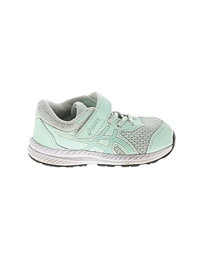 Pre-owned Asics Kids'  Sneakers In Green