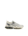 Asics White And Grey Gel Quantum Kinetic Sneakers In Grey