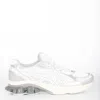 Shop Asics White And Silver Sneakers