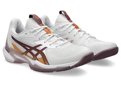 Asics Solution Speed Ff 3 1042a250-102 Women White Pickleball Shoes Rhs4125 In Animal Print