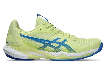 Pre-owned Asics Solution Speed Ff 3 Clay (women's) Sneakers In Huddle Yellow/blue Coast In Multi