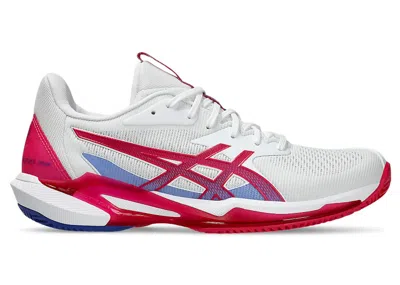 Pre-owned Asics Solution Speed Ff 3 Clay (women's) Sneakers In White/bright Rose In Multi