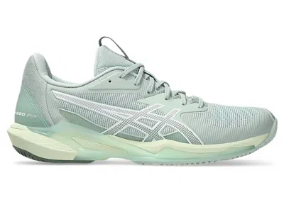 Pre-owned Asics Solution Speed Ff 3 (women's) Sneakers In Lichen Rock/white In Multi