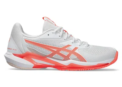 Pre-owned Asics Solution Speed Ff 3 (women's) Sneakers In White/sun Coral