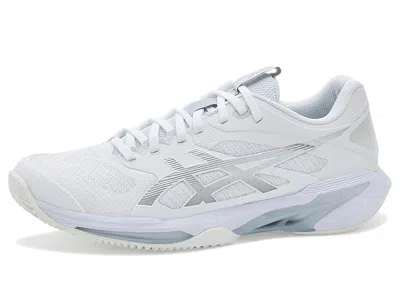 Asics Solution Speed Ff 4 Clay Women's Tennis Shoes White/pure Silver: 5.5 B - Medium