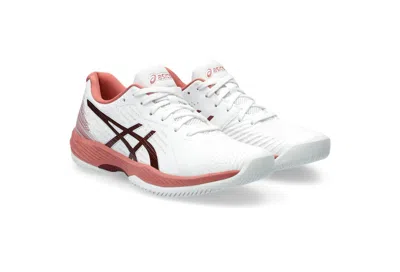Asics Solution Swift Ff 1042a197-106 Womens Us 5.5 White Red Tennis Shoes Tf6572