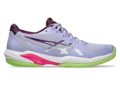 Pre-owned Asics Solution Swift Ff 2 Padel (women's) Sneakers In Vapor/deep Mauve In Purple