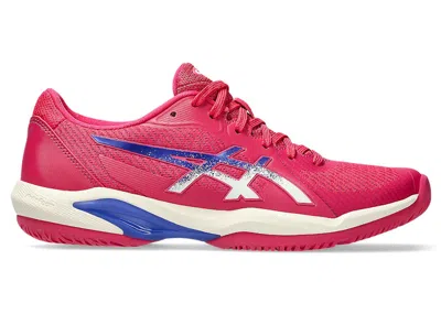 Pre-owned Asics Solution Swift Ff 2 (women's) Sneakers In Bright Rose/dark Cobalt Blue