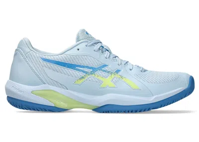 Pre-owned Asics Solution Swift Ff 2 (women's) Sneakers In Light Blue/huddle Yellow In Multi