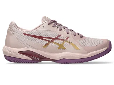 Pre-owned Asics Solution Swift Ff 2 (women's) Sneakers In Neutral Pink/pure Gold