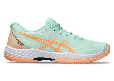Pre-owned Asics Solution Swift Ff Padel (women's) Sneakers In Mint Tint/bright Sunstone In Multi
