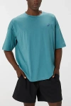 Asics Spiral Relaxed Fit Athletic T-shirt Top In Celadon, Men's At Urban Outfitters