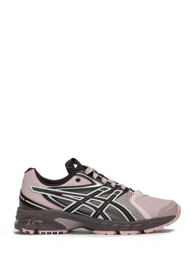 Asics Sporty Sneakers With Rounded Toe And Grooved Sole In Pink