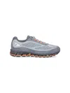 Asics Streamlined Grey Sneakers With Accent Details In Gray