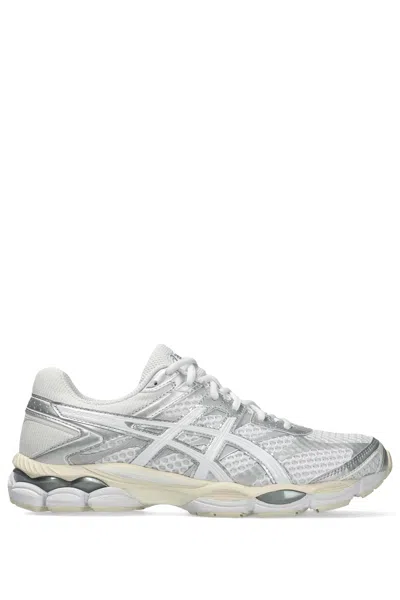 Asics Cumulus 16 White Tech Fabric Blend Sneakers In Multi