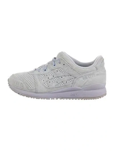 Pre-owned Asics Suede Athletic Sneakers In Purple