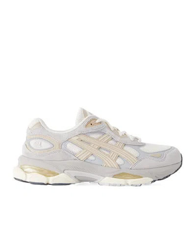 Asics Suede-trimmed Lace-up Mesh Sneakers In Multi