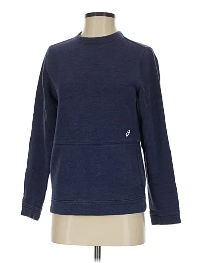 Pre-owned Asics Sweatshirt In Blue