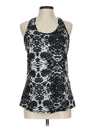Pre-owned Asics Tank Top Black Halter Neckline Tops