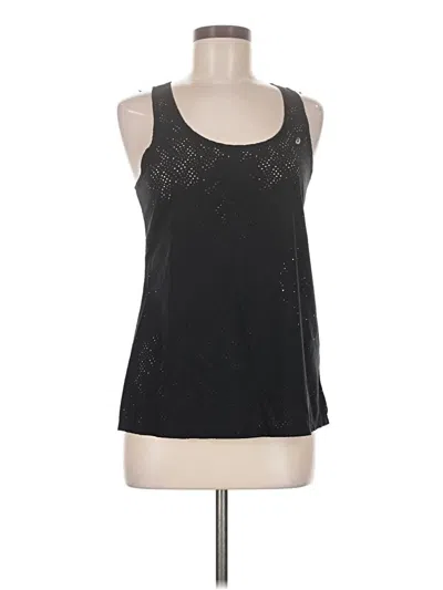 Pre-owned Asics Tank Top Black Halter Neckline Tops