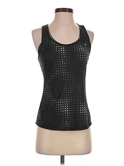 Pre-owned Asics Tank Top Black Halter Neckline Tops