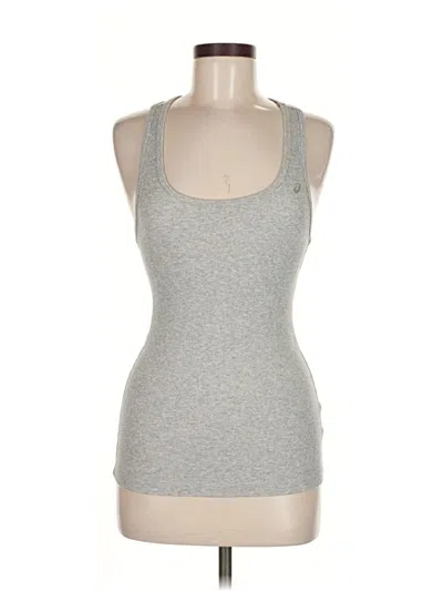 Pre-owned Asics Tank Top Gray Halter Neckline Tops