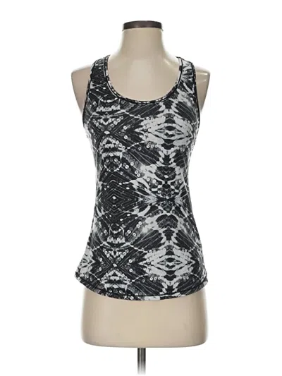 Pre-owned Asics Tank Top Silver Halter Neckline Tops