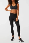 Asics Team Logo Band Sports Bra In Black, Women's At Urban Outfitters In Black