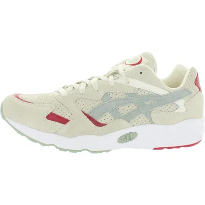 Asics Tiger Gel-diablo Mens Suede Workout Running Shoes In White