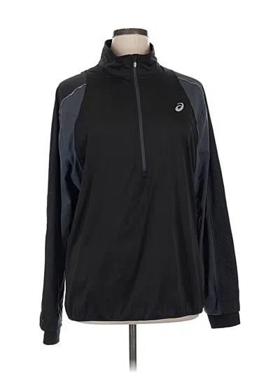 Pre-owned Asics Track Jacket In Black