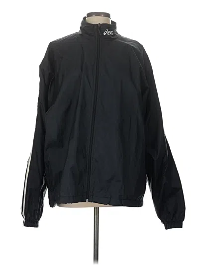 Pre-owned Asics Track Jacket In Black