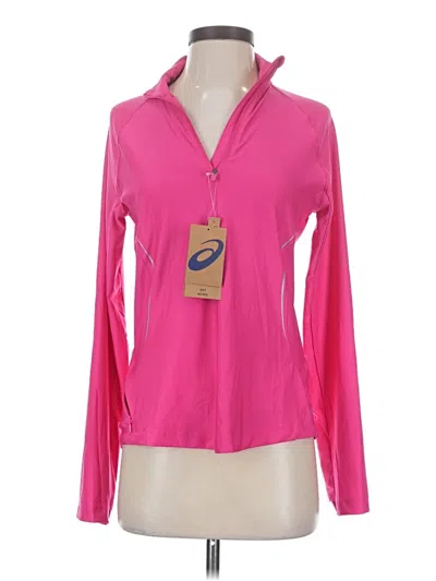 Pre-owned Asics Track Jacket In Pink