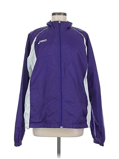 Pre-owned Asics Track Jacket In Purple