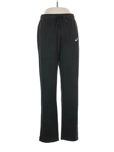 Pre-owned Asics Track Pants In Black