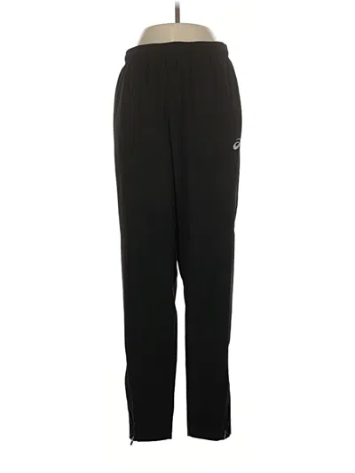 Pre-owned Asics Track Pants In Black