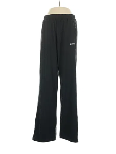 Pre-owned Asics Track Pants In Black