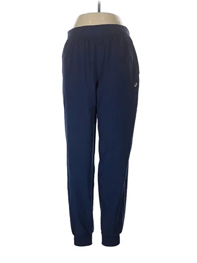 Pre-owned Asics Track Pants In Blue