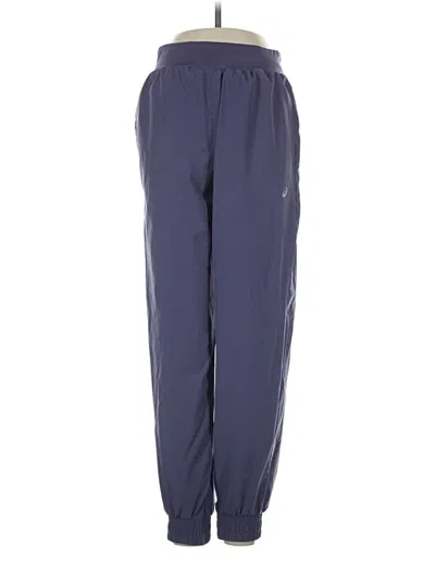 Pre-owned Asics Track Pants In Blue