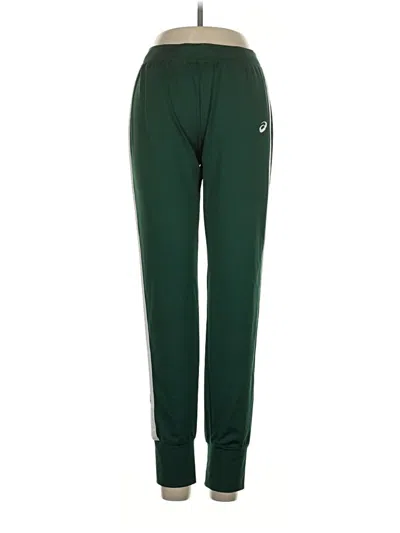 Pre-owned Asics Track Pants In Green