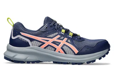 Pre-owned Asics Trail Scout 3 (women's) Sneakers In Blue Expanse/sun Coral