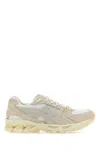 Asics Leather Trim Sneakers In Whitesmokegrey