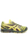 Asics Panels Mesh Rubber Sole Slip-on Sneakers In Brown