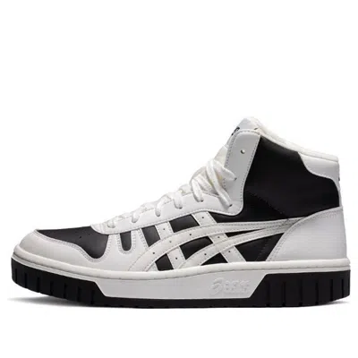 Asics Unisex Court Mz-hi High-heeled Sneakers White/black In Multi