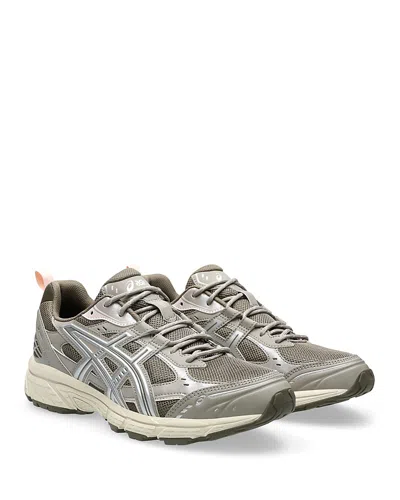 Asics Unisex Gel-nunobiki Running Sneakers In Dark Taupe/pure Silver