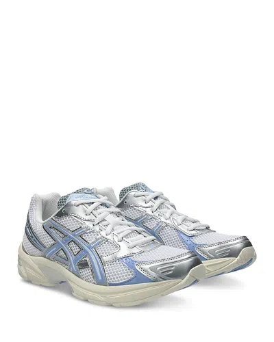 Asics Unisex Gel-1130 Running Sneakers In White/light Sapphire In Blue