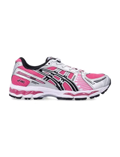 Asics Unisex Gel-inspired Running Sneakers With Breathable Mesh Underlays, Fluidride Cushioning & La In Dragon Fruit